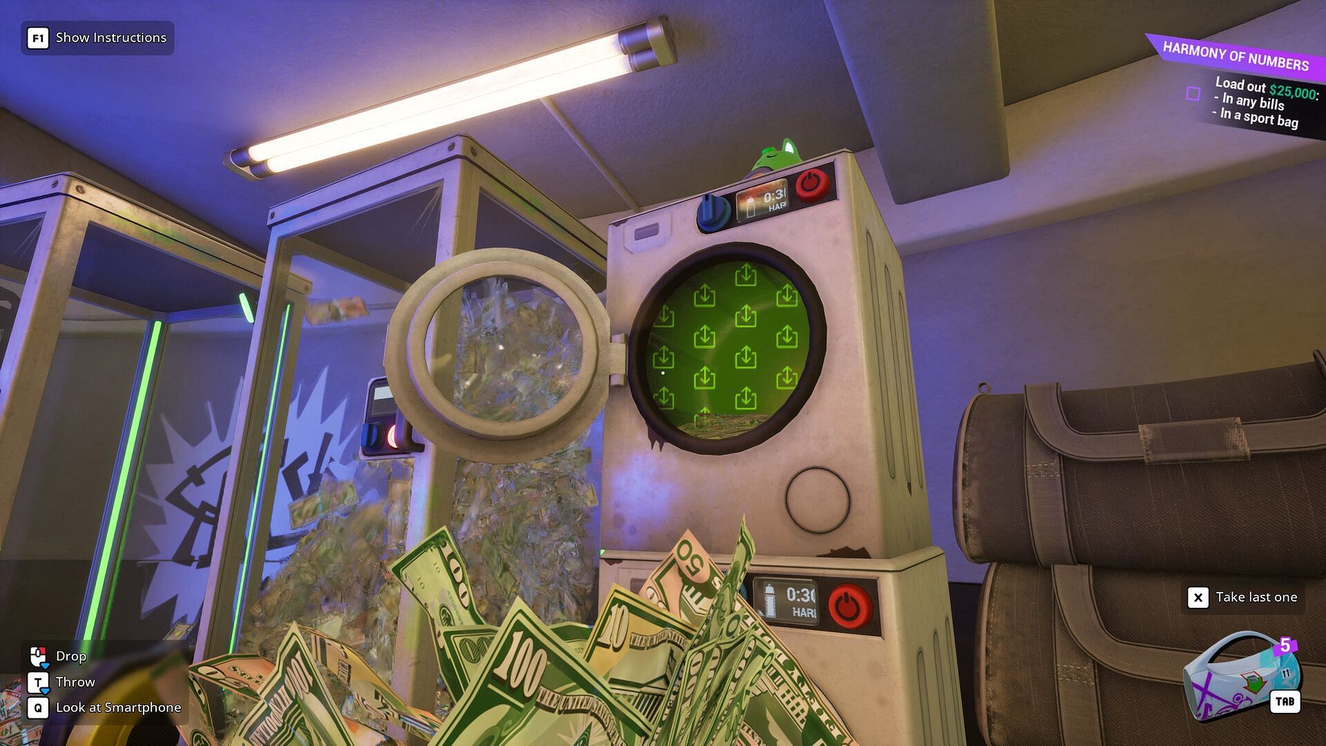 Handle the cash carefully in Cash Cleaner Simulator (Image via Forklift Interactive || Digital Pajamas)
